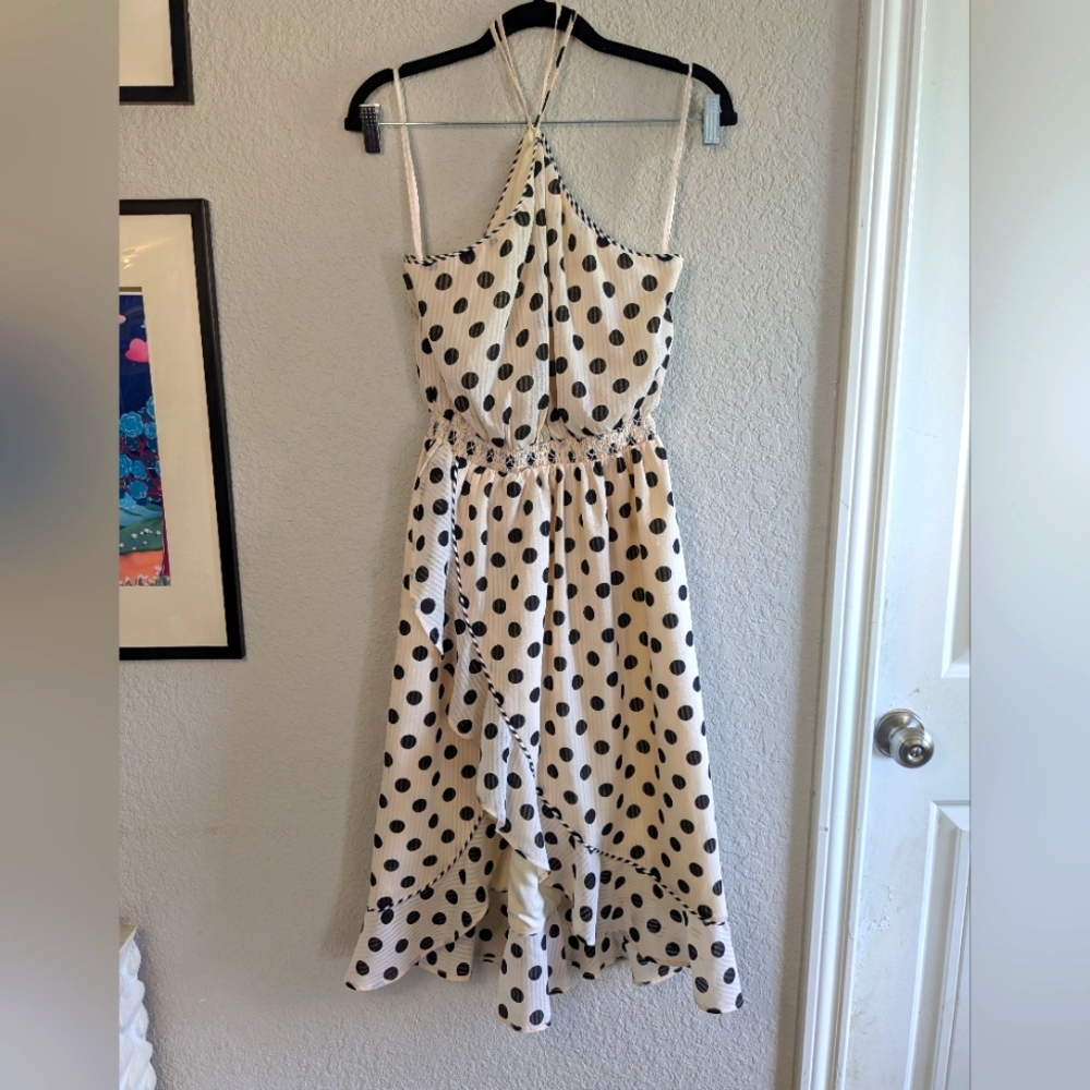 House Of Harlow 1960 x REVOLVE Midi Dress Split Halter Polka Dot Fairy Barbie